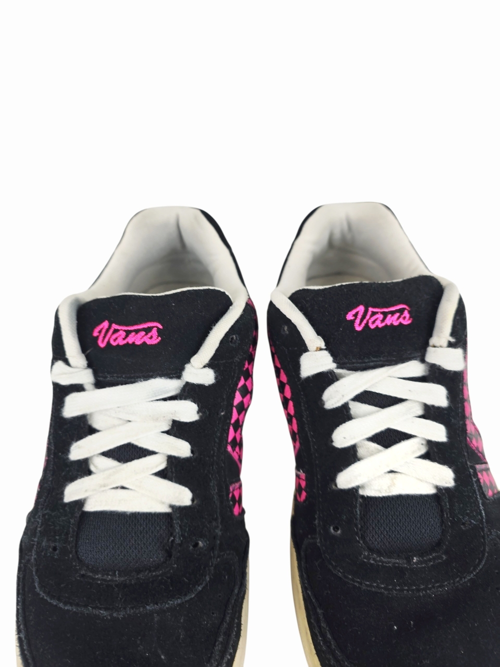 Vans Women's Black & Pink Checkerboard Low-Top Sneakers - Picture 5 of 13